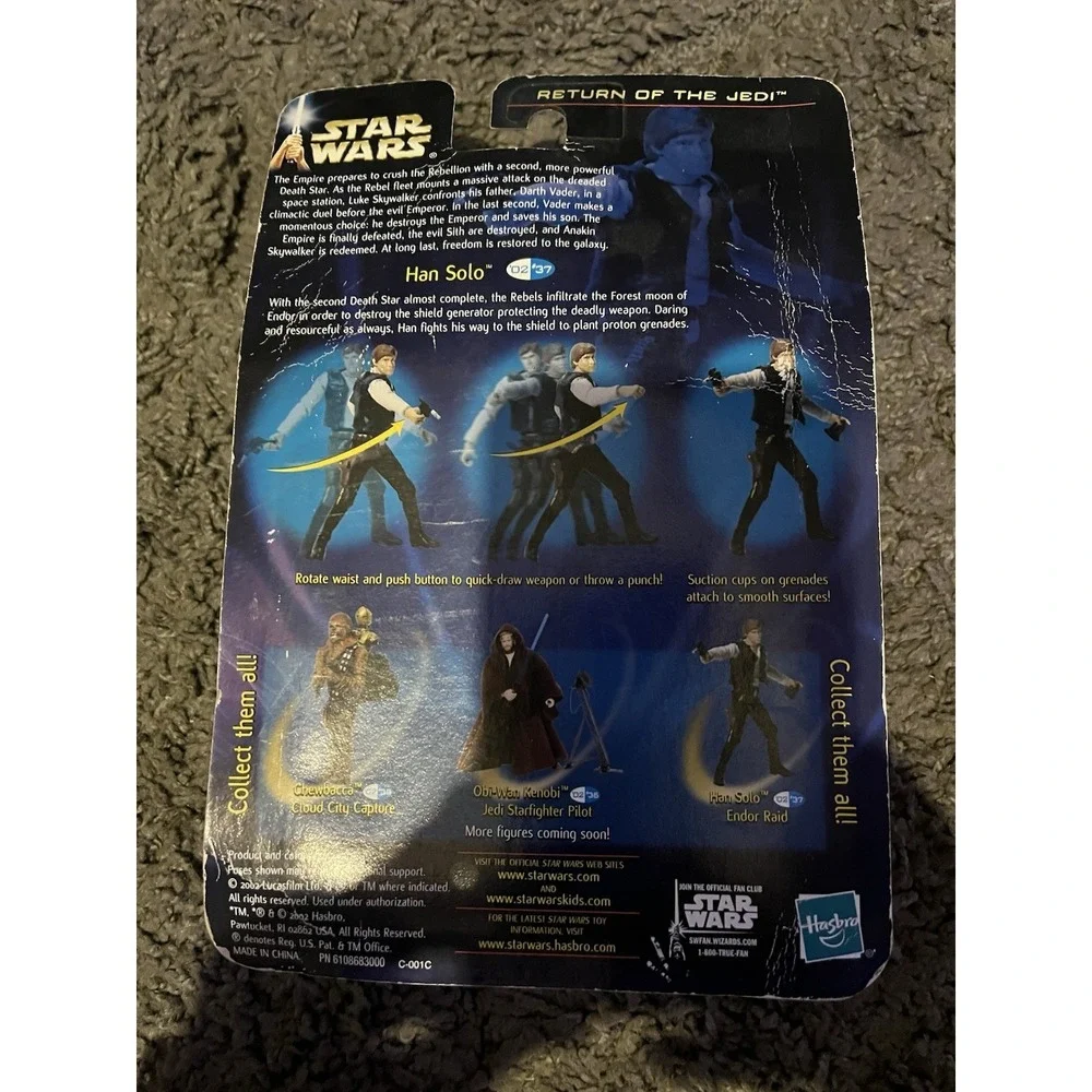 Star Wars Episode VI Return of the Jedi Endor Raid Han Solo Quick-Draw Action